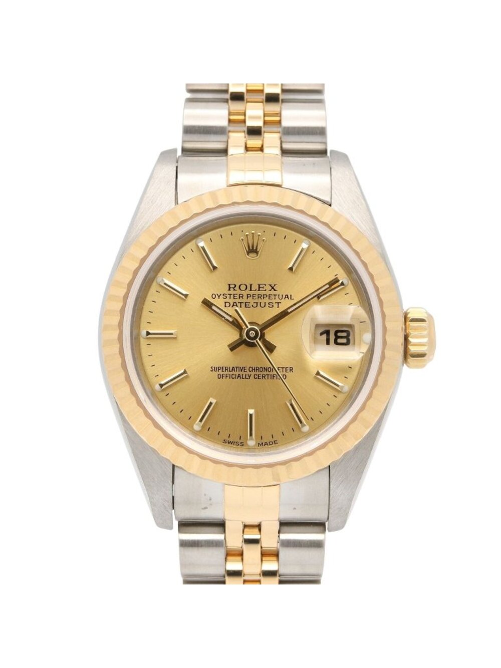 Rolex Watch Datejust P Number 18K Stainless Steel